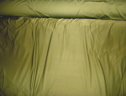 BTY SHINY OLIVE GREEN SATIN 4 WAY STRETCH LYCRA FABRIC SWIMSUIT LINGERIE