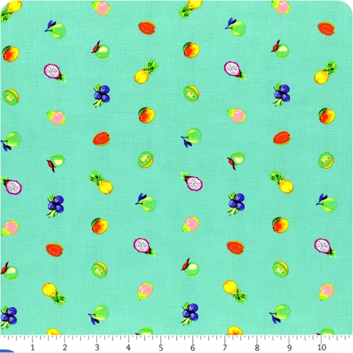 TULA PINK DAYDREAMER FORBIDDEN FRUIT SNACKS MOJITO COTTON QUILT CRAFT FABRIC 45" WIDE BY THE YARD