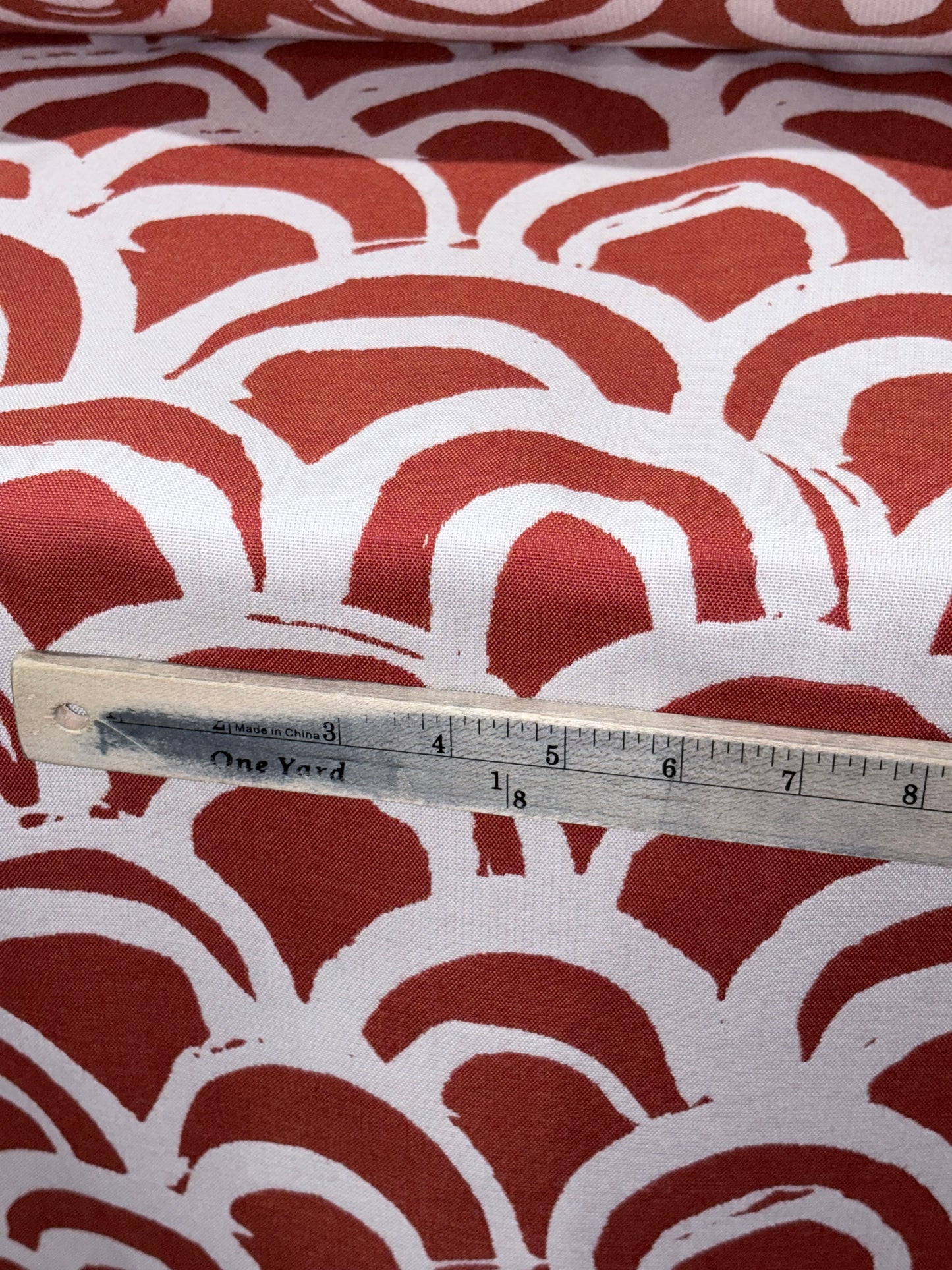 Milliken Overlook Summit Salsa Rust Upholstery Fabric Outdoor Water ans Stain Repellent 54" Wide By The Yard