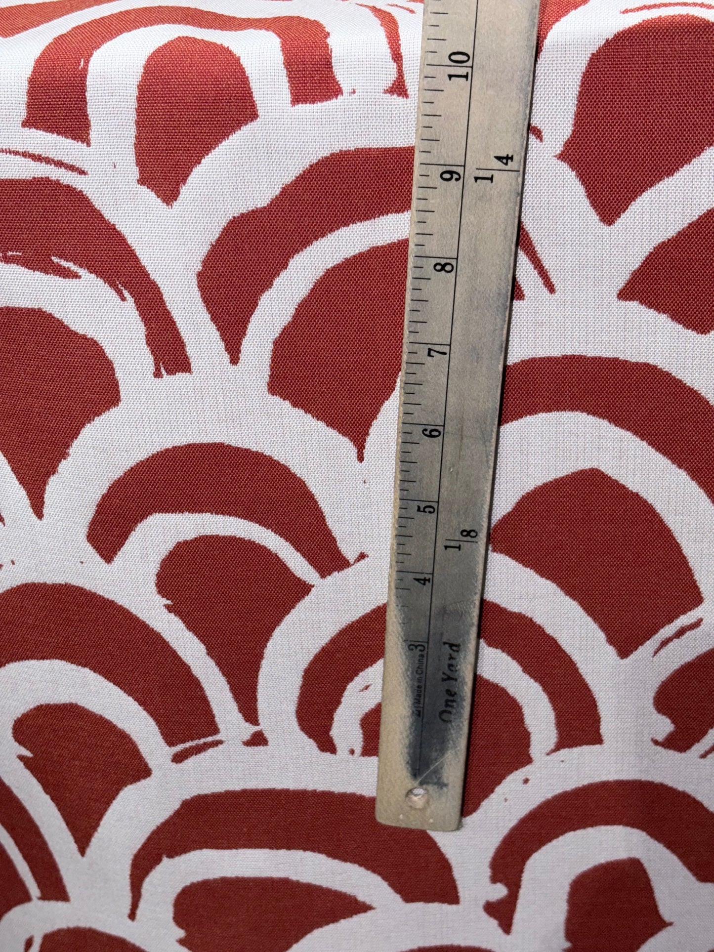 Milliken Overlook Summit Salsa Rust Upholstery Fabric Outdoor Water ans Stain Repellent 54" Wide By The Yard
