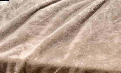 P/Kaufmann Faux Fur Short Hair Fabric Camel Upholstery Apparel 58" wide By Yard
