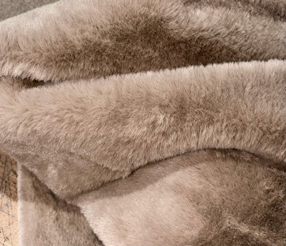 P/Kaufmann Faux Fur Short Hair Fabric Camel Upholstery Apparel 58" wide By Yard