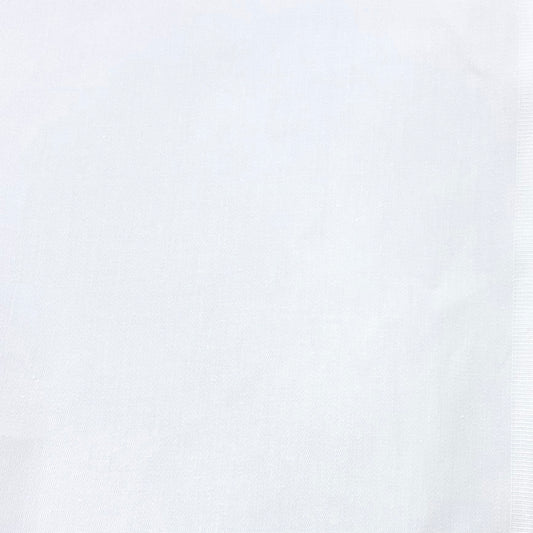 TWILL FABRIC 100% BRUSHED COTTON MADE IN USA COLOR WHITE 7.5 OZS 59" WIDE BY THE YARD