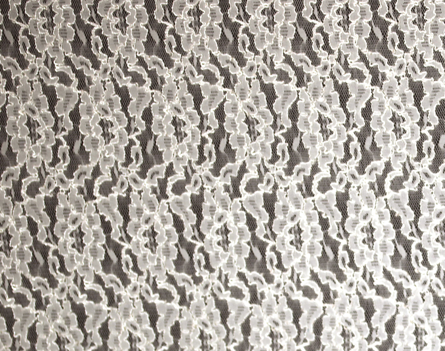 EMBROIDERED 3D FLORAL LACE ULTRA SOFT FABRIC CREAM 65" WIDE BY THE YARD