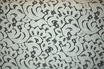 EMBROIDERED 3D FLORAL LACE ULTRA SOFT FABRIC AQUA GREEN 57" WIDE BY THE YARD