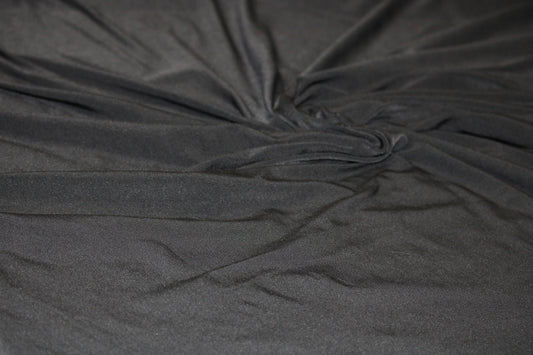 JERSEY MICROFIBER LYCRA ATHLETIC FABRIC 4 WAY STRETCH COLOR BLACK 62" WIDE BY THE YARD
