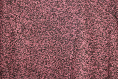 JERSEY KNIT FABRIC HEATHER WINE ATHLETIC MOISTURE WICKING 100% POLYESTER 60" WIDE BY THE YARD