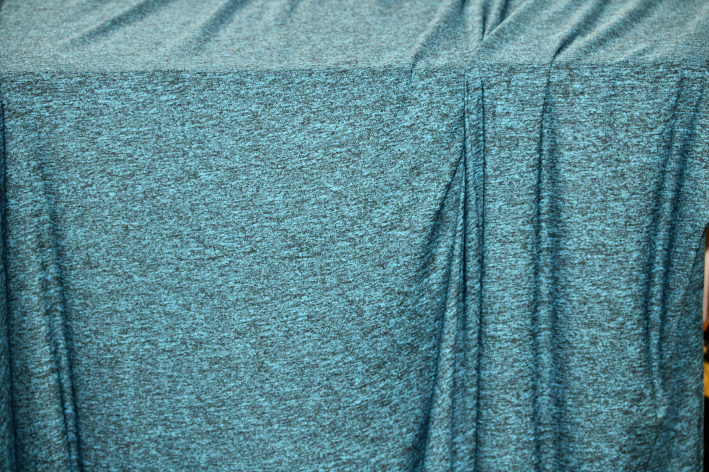 JERSEY KNIT FABRIC HEATHER GREEN ATHLETIC MOISTURE WICKING 100% POLYESTER 60" WIDE BY THE YARD