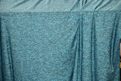 JERSEY KNIT FABRIC HEATHER GREEN ATHLETIC MOISTURE WICKING 100% POLYESTER 60" WIDE BY THE YARD