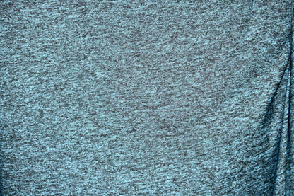 JERSEY KNIT FABRIC HEATHER GREEN ATHLETIC MOISTURE WICKING 100% POLYESTER 60" WIDE BY THE YARD