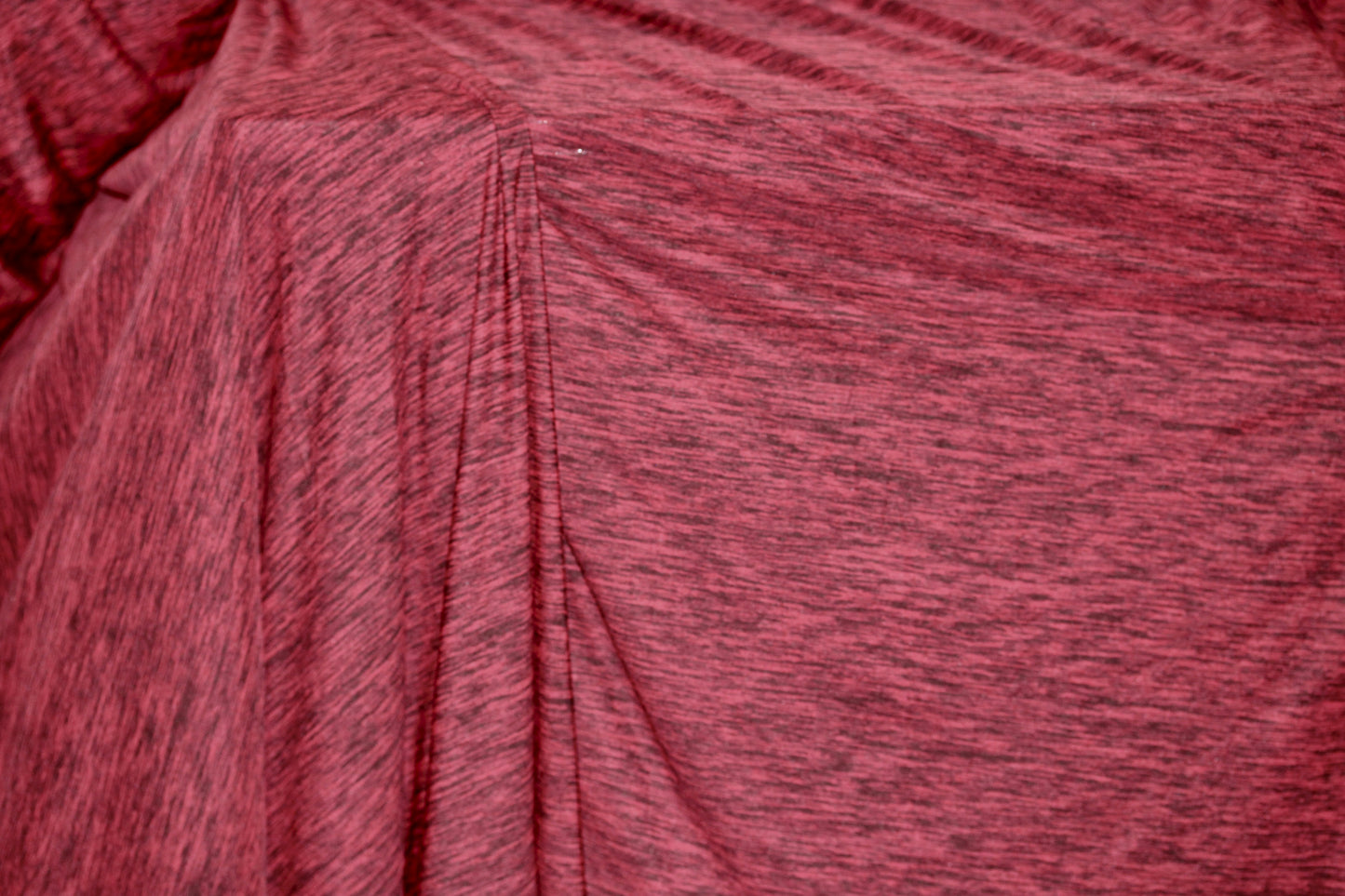 JERSEY KNIT FABRIC HEATHER RED ATHLETIC MOISTURE WICKING 100% POLYESTER 60" WIDE BY THE YARD