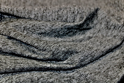 FRENCH TERRY KNIT 2 WAY SPANDEX FABRIC 60" WIDE HEATHER GRAY 9 OZS. BY THE YARD