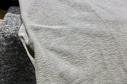 FRENCH TERRY KNIT 2 WAY SPANDEX FABRIC 60" WIDE HEATHER GRAY 9 OZS. BY THE YARD