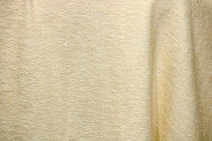 FRENCH TERRY KNIT 2 WAY SPANDEX FABRIC 60" WIDE LIGHT YELLOW 9 OZS. BY THE YARD