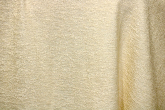 FRENCH TERRY KNIT 2 WAY SPANDEX FABRIC 60" WIDE LIGHT YELLOW 9 OZS. BY THE YARD