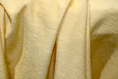 FRENCH TERRY KNIT 2 WAY SPANDEX FABRIC 60" WIDE DARK YELLOW 9 OZS. BY THE YARD