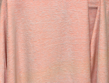 FRENCH TERRY KNIT 2 WAY SPANDEX FABRIC 60" WIDE NEON ORANGE 9 OZS. BY THE YARD