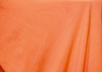 FRENCH TERRY KNIT 2 WAY SPANDEX FABRIC 60" WIDE NEON ORANGE 9 OZS. BY THE YARD