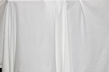 POWER MESH KNIT 4 WAY STRETCH FABRIC 60" WIDE SNOW WHITE BY THE YARD