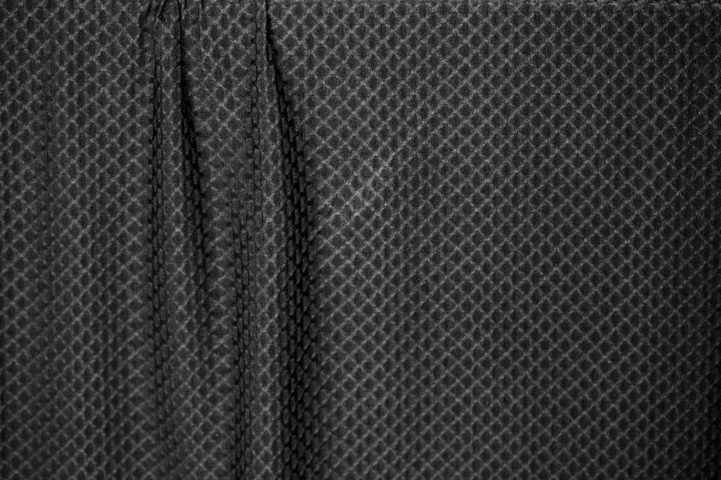 FABRIC ATHLETIC SPORT DIAMOND 3D 4 WAY SPANDEX BLACK 60" WIDE BY THE YARD