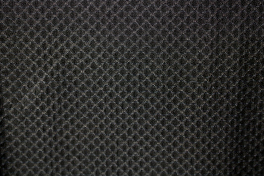 FABRIC ATHLETIC SPORT DIAMOND 3D 4 WAY SPANDEX BLACK 60" WIDE BY THE YARD