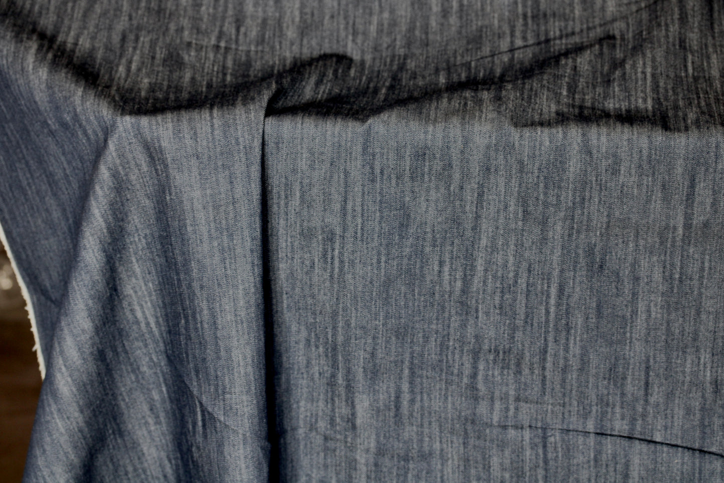 USA STONEWASH DENIM INDIGO FABRIC DNA FR FLAME RETARDANT 60" COTON BLEND 10 OZS BY THE YARD