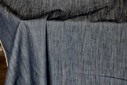 USA STONEWASH DENIM INDIGO FABRIC DNA FR FLAME RETARDANT 60" COTON BLEND 10 OZS BY THE YARD