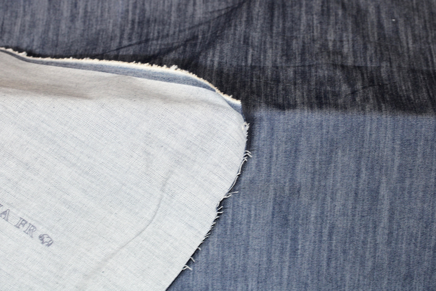 USA STONEWASH DENIM INDIGO FABRIC DNA FR FLAME RETARDANT 60" COTON BLEND 10 OZS BY THE YARD