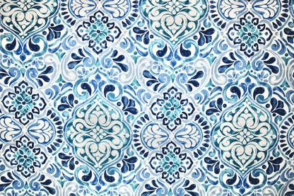 RICHLOOM FIORELLA BALTIC FABRIC UPHOLSTERY WATER & STAIN REPELLENT 55" WIDE BY THE YARD