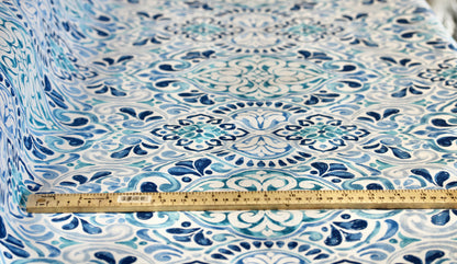 RICHLOOM FIORELLA BALTIC FABRIC UPHOLSTERY WATER & STAIN REPELLENT 55" WIDE BY THE YARD