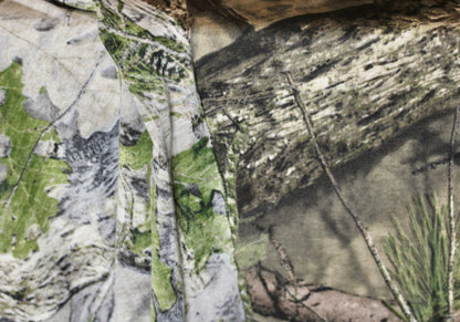 RIB 1X1 ATHLETIC FABRIC CAMOUFLAGE MOSSY OAK BREAK UP COUNTRY 60" WIDE BY THE YARD
