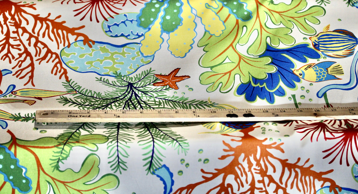 MILL CREEK SPLISH SPLASH ATLANTIS PRINTED UPHOLSTERY FABRIC 55" WIDE BY THE YARD