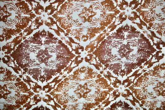 SUNBRELLA UPHOLSTERY FABRIC WATER STAIN REPELLENT 55" WIDE ANTICA DIAMOND TUSCAN BY THE YARD