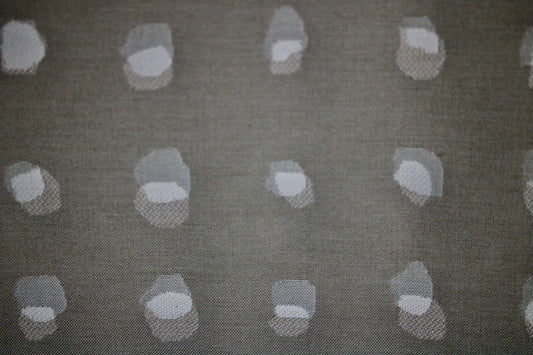 SUNBRELLA UPHOLSTERY FABRIC WATER STAIN REPELLENT 55" WIDE SHADOW DOT DOVE BY THE YARD