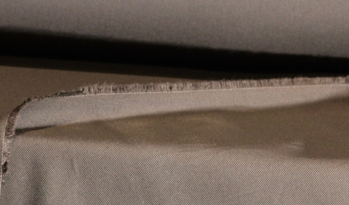 TWILL FABRIC 100% COTTON MADE IN USA COLOR BROWN 7.5 OZS 60" WIDE BY THE YARD