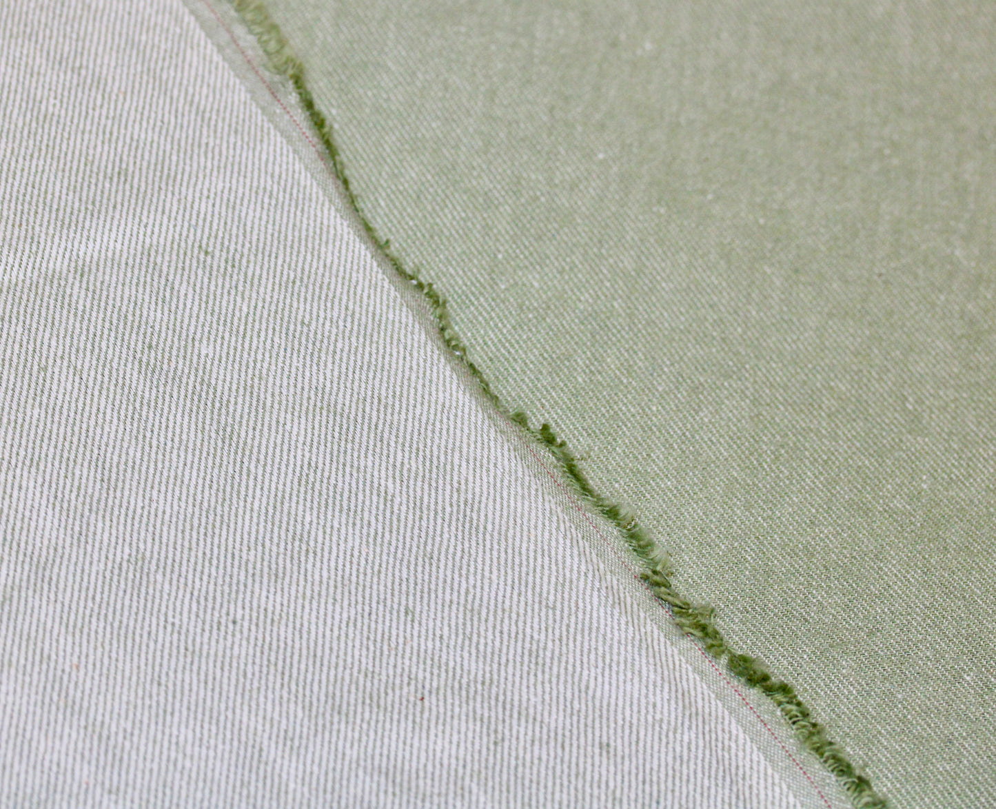 TWILL FABRIC 100% COTTON MADE IN USA COLOR WASHED SAGE 7.5 OZS 55" WIDE BY THE YARD