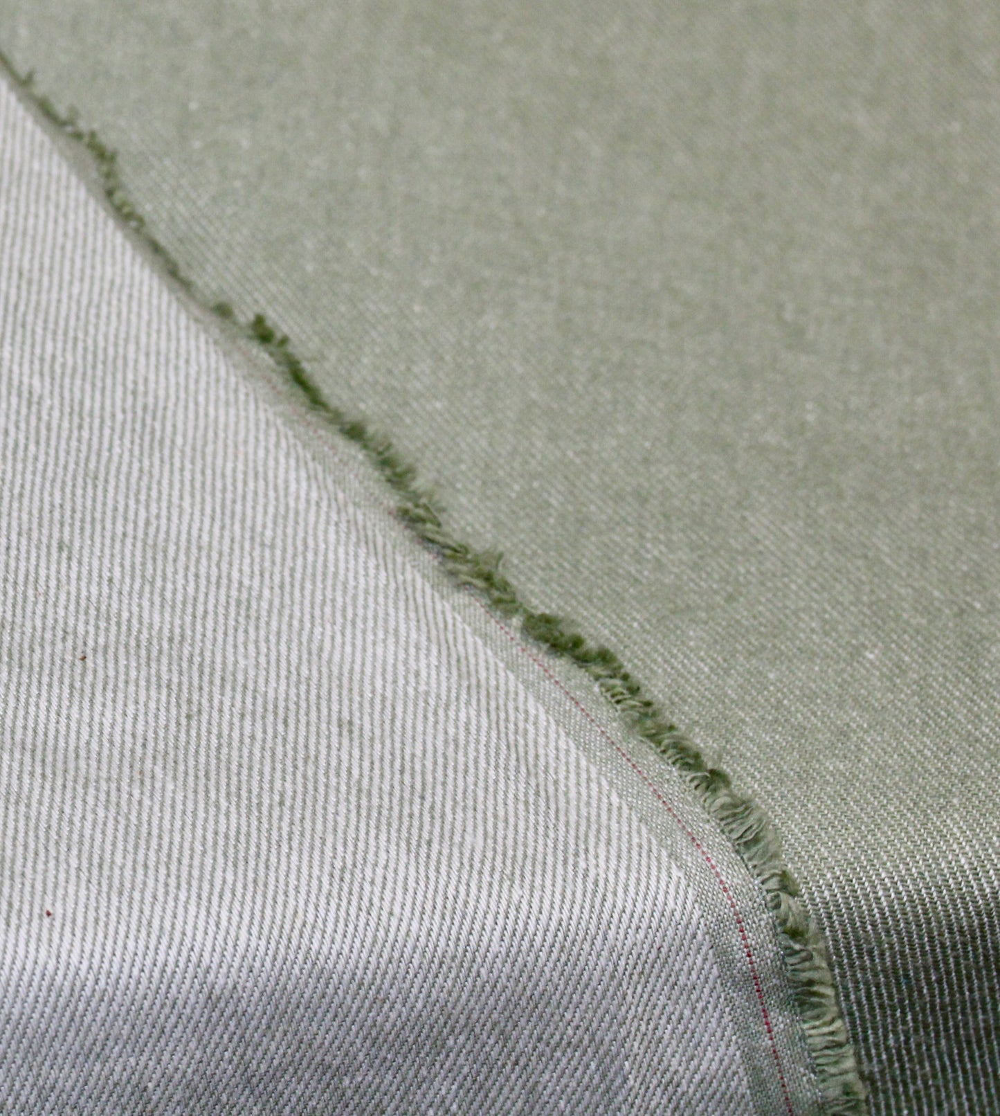 TWILL FABRIC 100% COTTON MADE IN USA COLOR WASHED SAGE 7.5 OZS 55" WIDE BY THE YARD