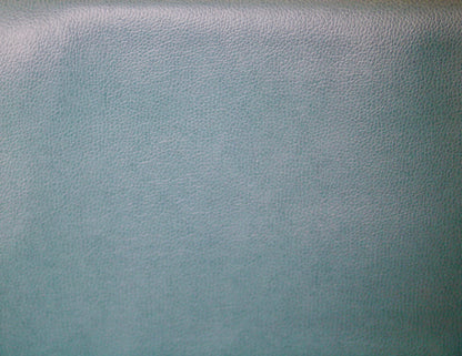 RICHLOOM VINYL FABRIC FAUX LEATHER UPHOLSTERY AQUA GREEN 54" WIDE WITH BACKING BY THE YARD
