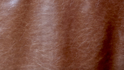 RICHLOOM VINYL FABRIC FAUX LEATHER UPHOLSTERY COGNAC 55" WIDE WITH BACKING BY THE YARD