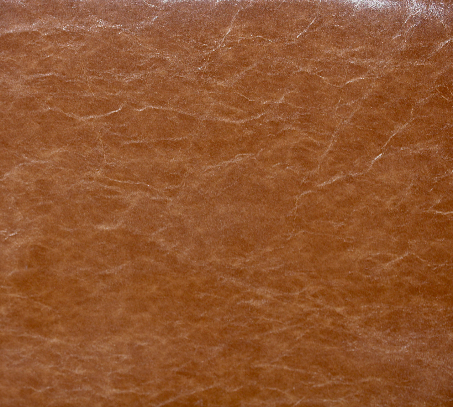 RICHLOOM VINYL FABRIC FAUX LEATHER UPHOLSTERY COGNAC 55" WIDE WITH BACKING BY THE YARD