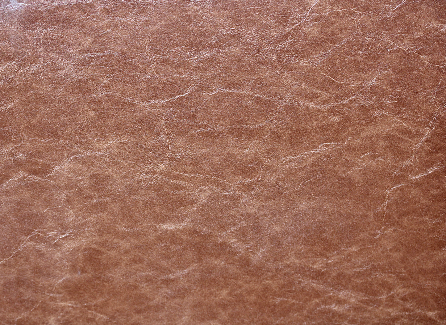 RICHLOOM VINYL FABRIC FAUX LEATHER UPHOLSTERY COGNAC 55" WIDE WITH BACKING BY THE YARD