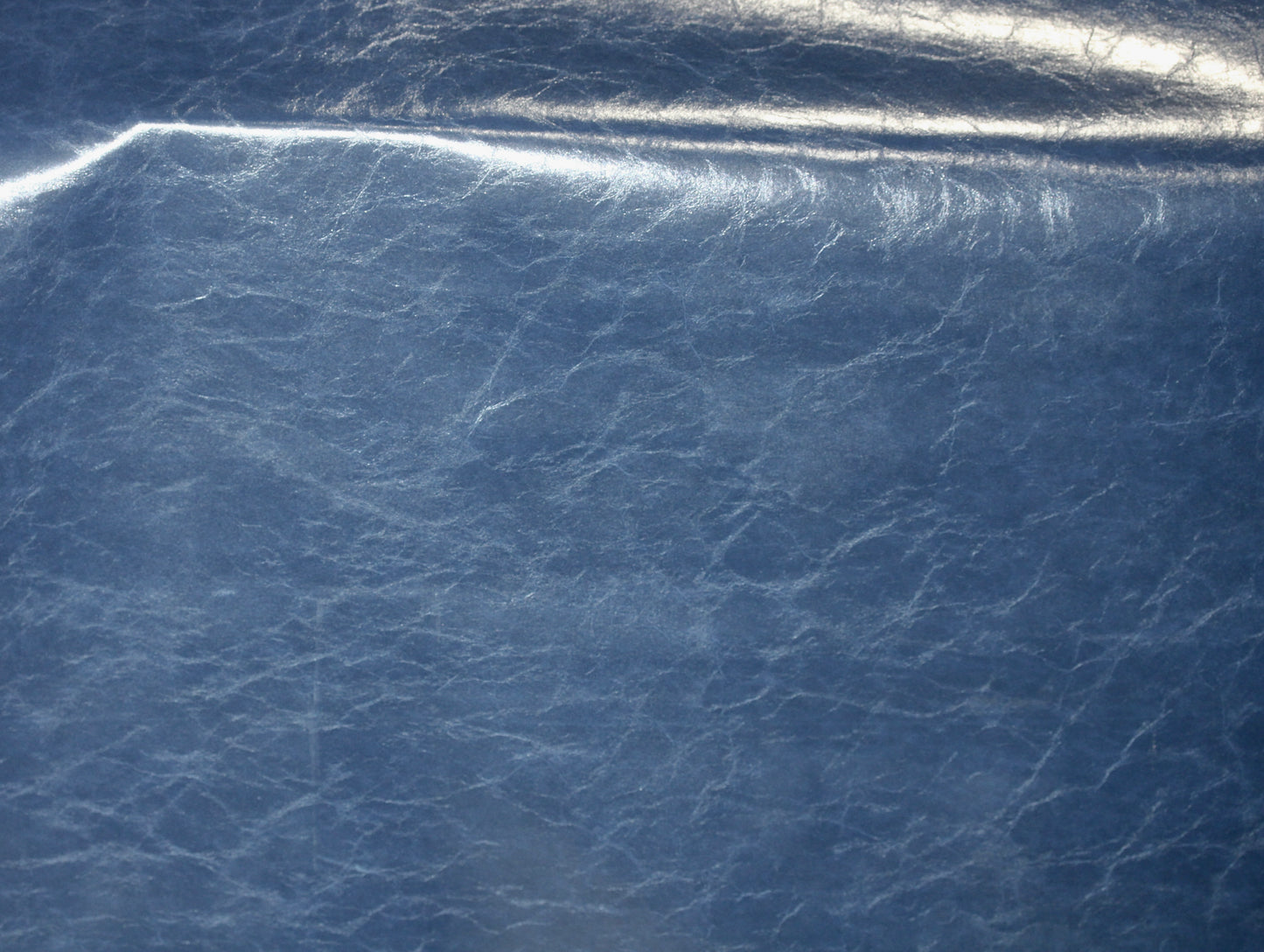 RICHLOOM VINYL FABRIC FAUX LEATHER UPHOLSTERY BLUE 55" WIDE WITH BACKING BY THE YARD