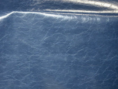 RICHLOOM VINYL FABRIC FAUX LEATHER UPHOLSTERY BLUE 55" WIDE WITH BACKING BY THE YARD