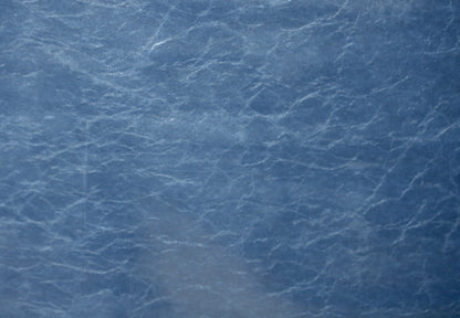 RICHLOOM VINYL FABRIC FAUX LEATHER UPHOLSTERY BLUE 55" WIDE WITH BACKING BY THE YARD