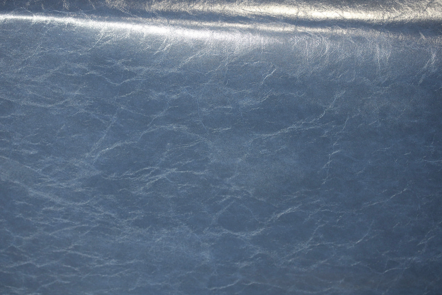 RICHLOOM VINYL FABRIC FAUX LEATHER UPHOLSTERY BLUE 55" WIDE WITH BACKING BY THE YARD