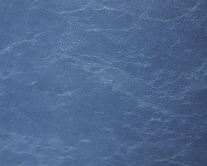 RICHLOOM VINYL FABRIC FAUX LEATHER UPHOLSTERY BLUE 55" WIDE WITH BACKING BY THE YARD