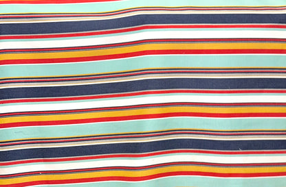 ETHAN ALLEN MULTI COLOR MULTI WEAVE STRIPE UPHOLSTERY FABRIC COTTON 56" WIDE BY THE YARD