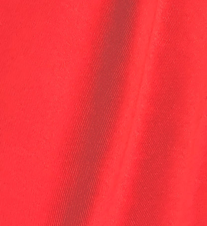 BRIGHT RED RIB 1X1 FABRIC 100% SOFT ORGANIC COTTON 8 OZS 70" WIDE BY THE YARD