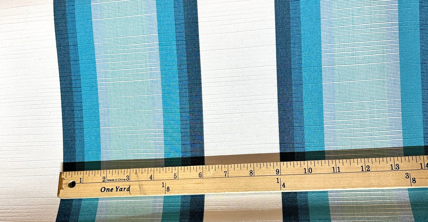 SUNBRELLA MAYFIELD OUTDOOR WATERPROOF FABRIC COLONNADE SEAGLASS 4823 47" BY THE YARD