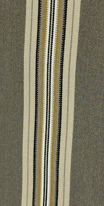 SUNBRELLA SHADE OUTDOOR FABRIC TAUPE TAILORED BAR STRIPE 4945 47" WIDE BY THE YARD